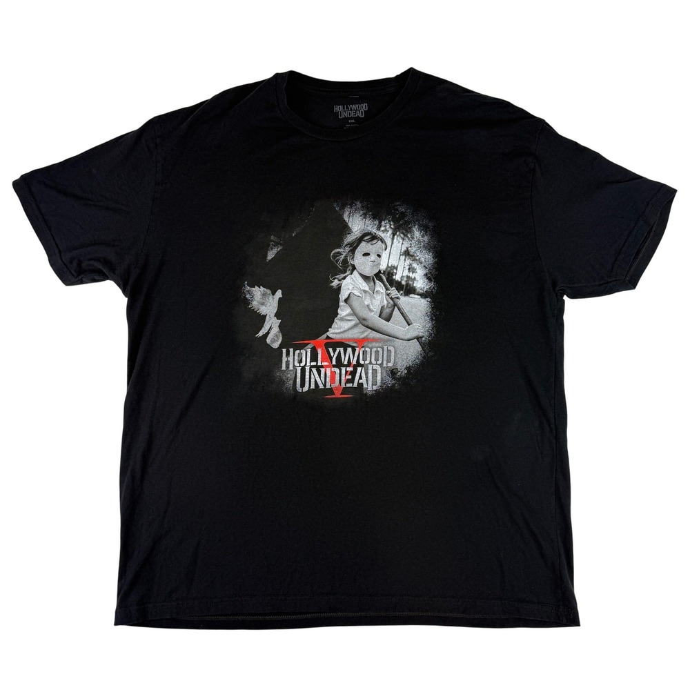 Hollywood Undead T-Shirt Mens XXL Black Five 2017 Tour Graphic Band Tee